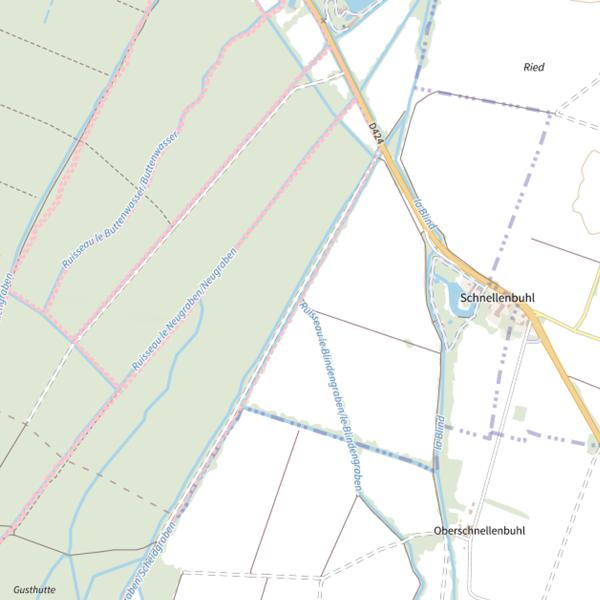 Plan cartographique de Le Blindengraben