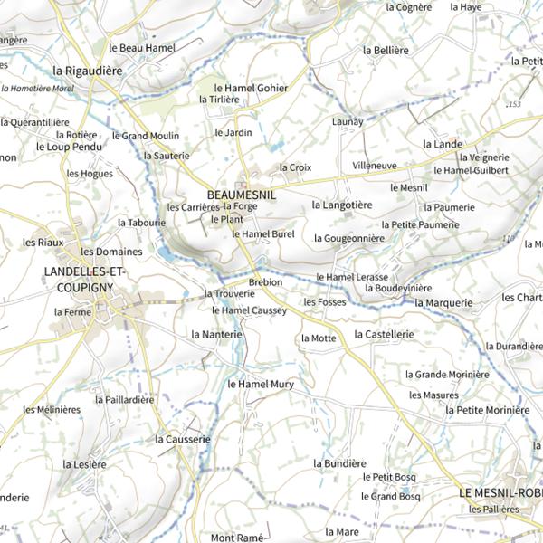 Plan cartographique de Le Brébion