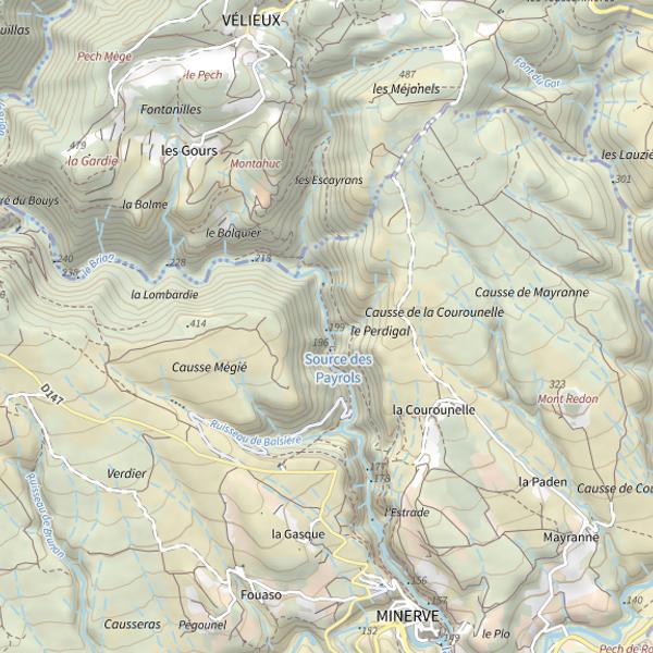 Plan cartographique de Le briant
