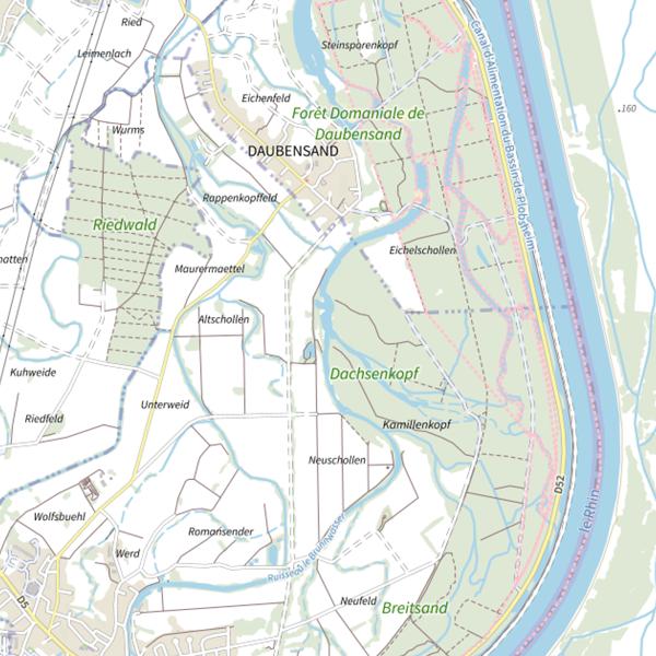 Plan cartographique de Le Brunnwasser