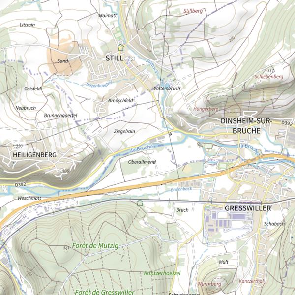 Plan cartographique de Le canal Jacquel