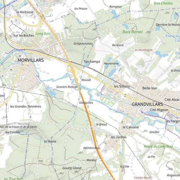 Plan cartographique de Le Canal Usinier