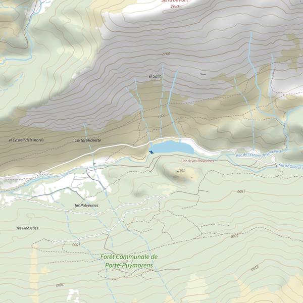 Plan cartographique de Le Carol à Porté-Puymorens