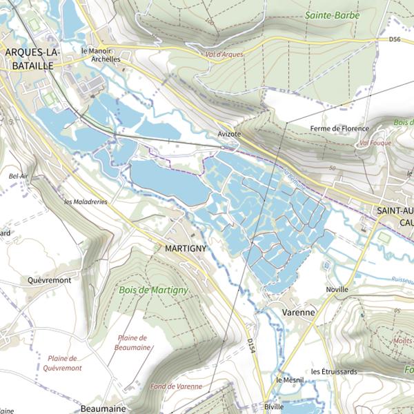 Plan cartographique de Le carpodrome fédérale