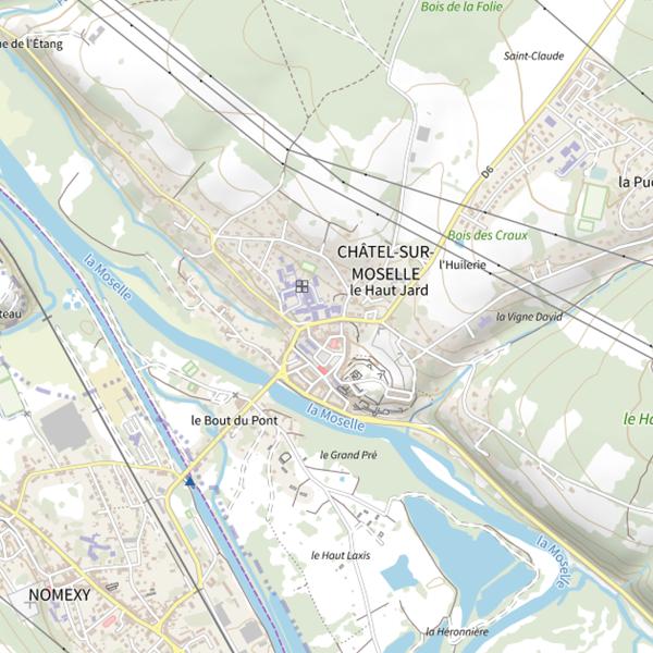 Plan cartographique de Le Casteldo