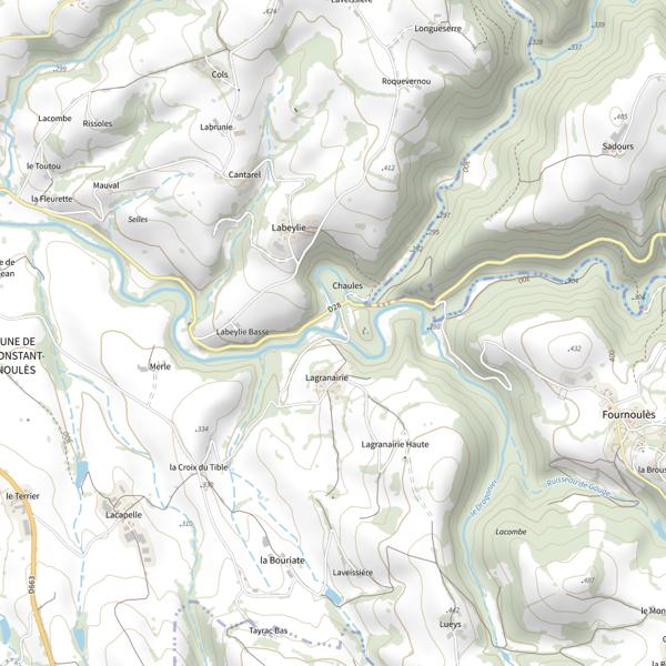 Plan cartographique de Le Célé