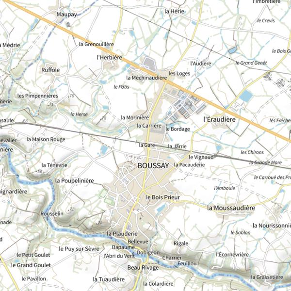 Plan cartographique de Le Cep de Vigne