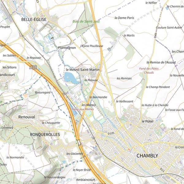 Plan cartographique de Le Coisnon