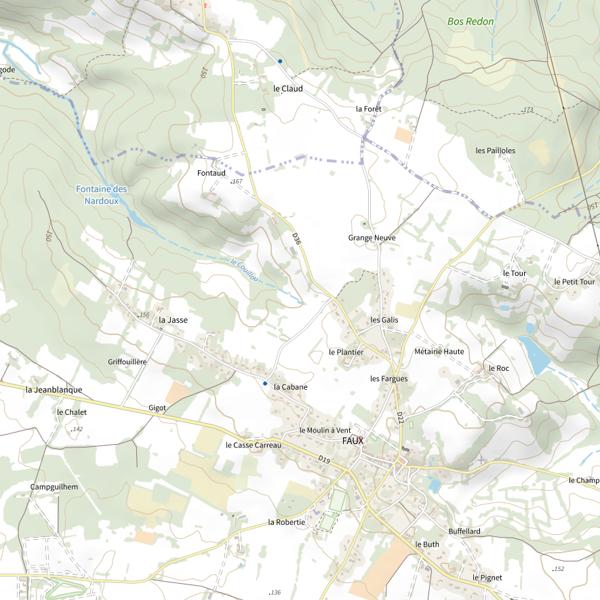 Plan cartographique de Le Couillou