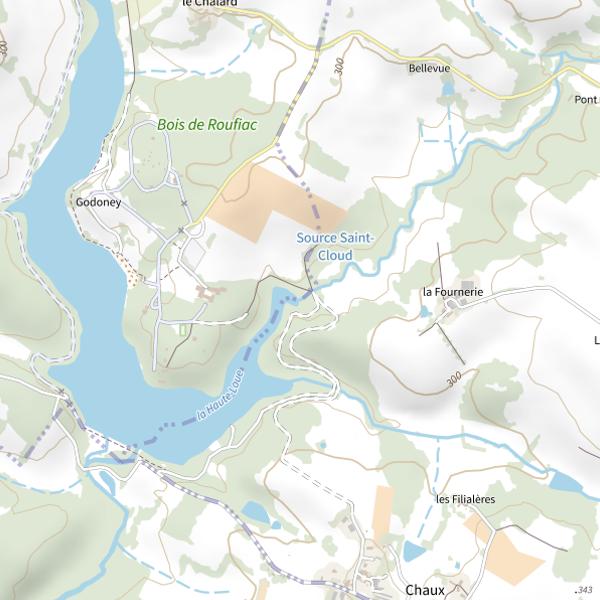 Plan cartographique de Le Coulon