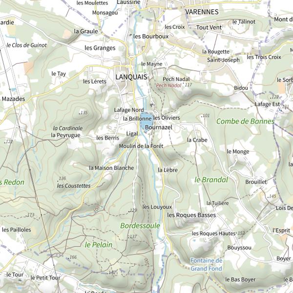 Plan cartographique de Le Couzeau