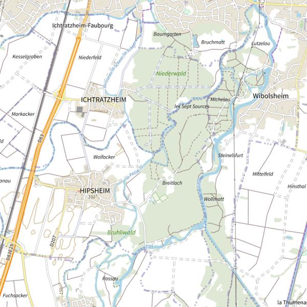 Plan cartographique de Le Eichmattgraben