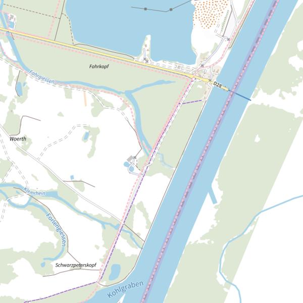 Plan cartographique de Le Fahrgiessen