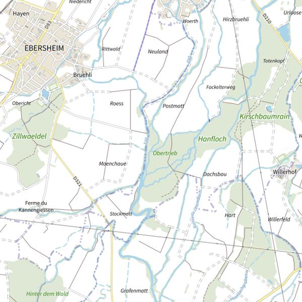 Plan cartographique de Le Faulleder