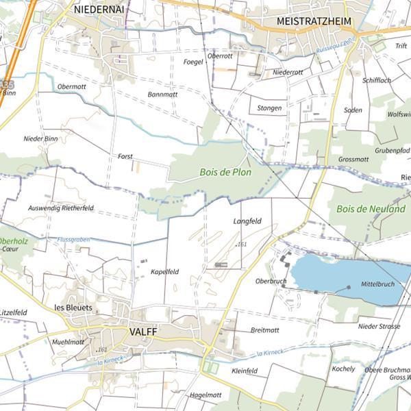 Plan cartographique de Le Flussgraben