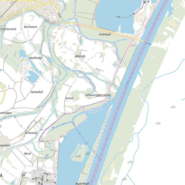 Plan cartographique de Le Forlengiessen