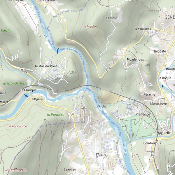 Plan cartographique de Le Gard
