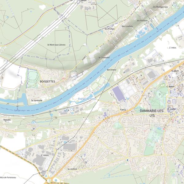Plan cartographique de Le Gardon du Lys