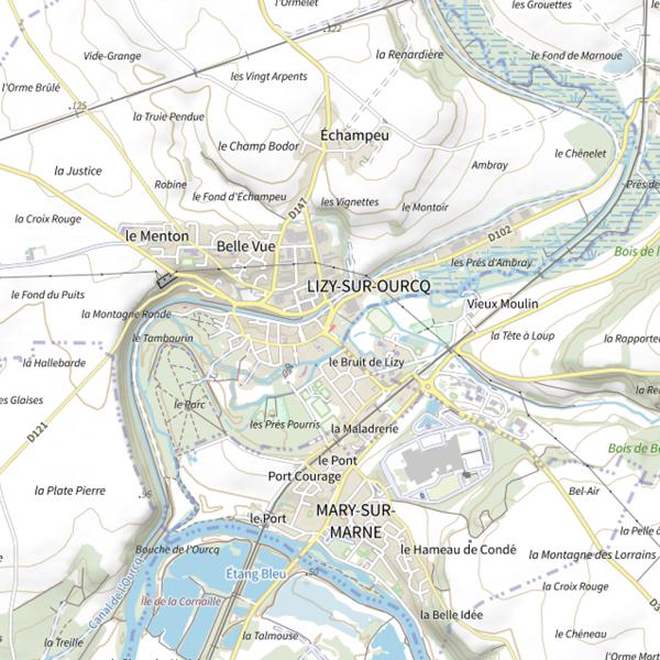 Plan cartographique de Le Gardon Rouge Lizéen