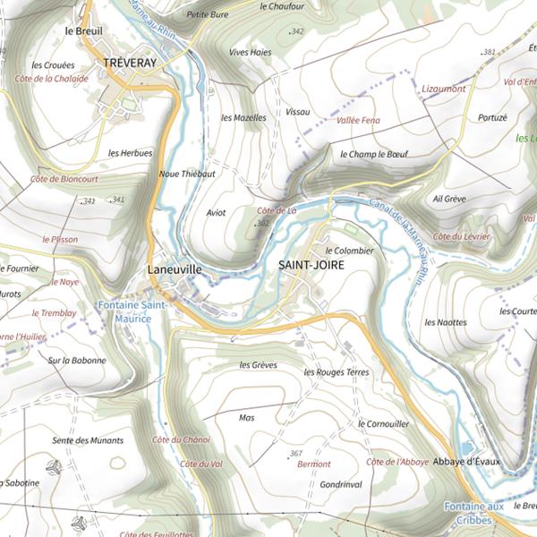 Plan cartographique de Le Gardon