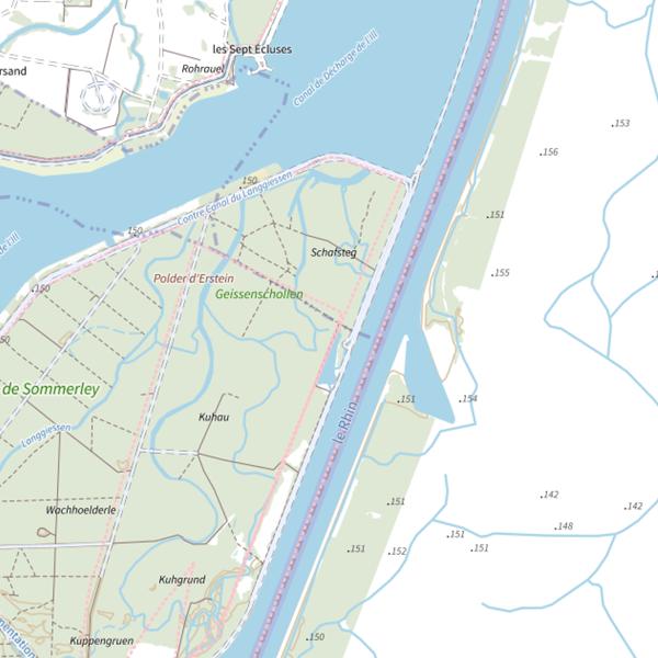 Plan cartographique de Le Geissengiessen