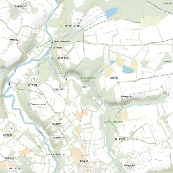 Plan cartographique de Le Gorchon