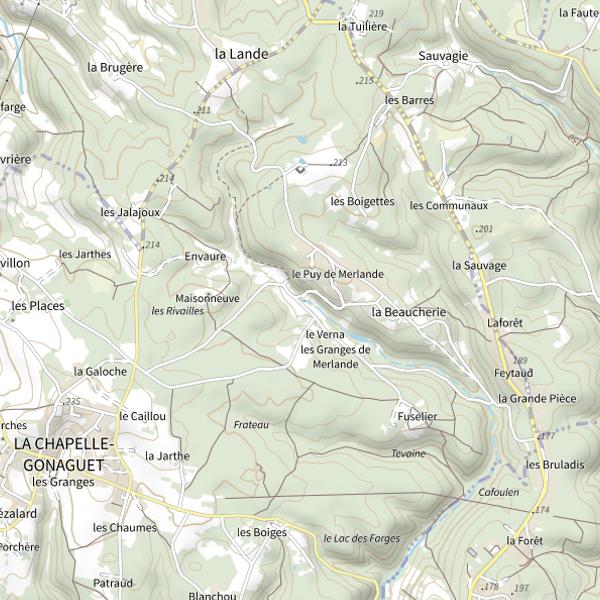 Plan cartographique de Le Got