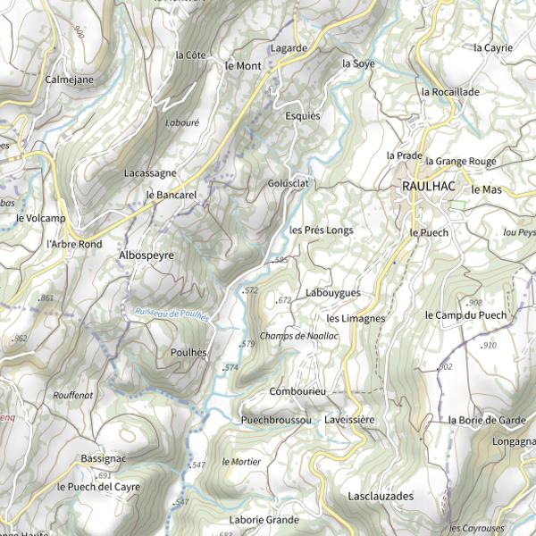 Plan cartographique de Le Goul