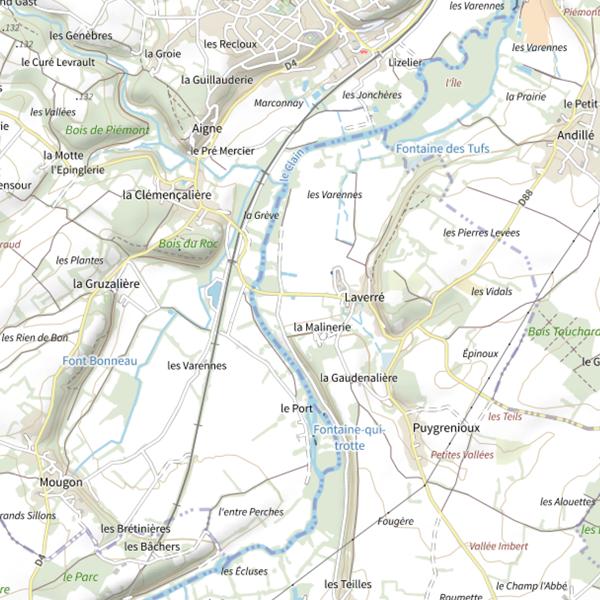 Plan cartographique de Le Goulet