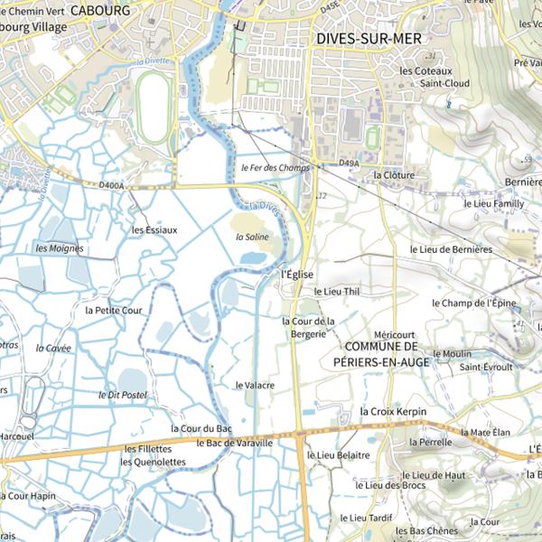 Plan cartographique de Le Grand Canal