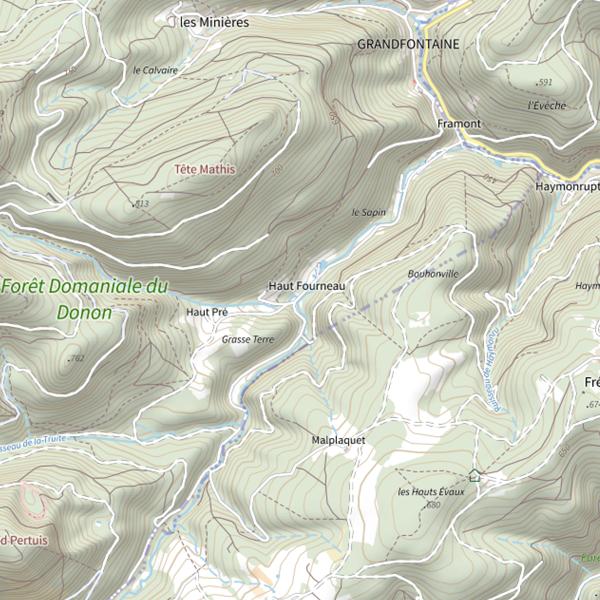 Plan cartographique de Le Grand Gouttis