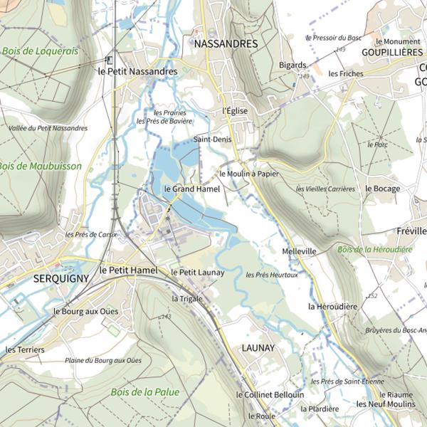 Plan cartographique de Le Grand Hameau