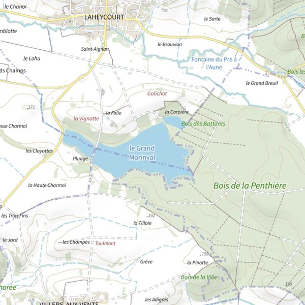 Plan cartographique de Le Grand Morinval