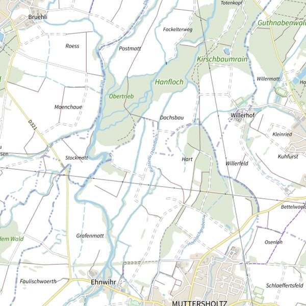 Plan cartographique de Le Hambach