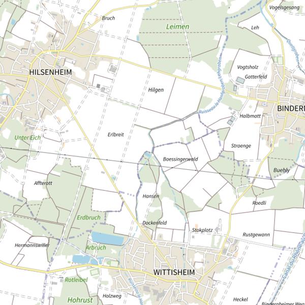 Plan cartographique de Le Hanfgraben