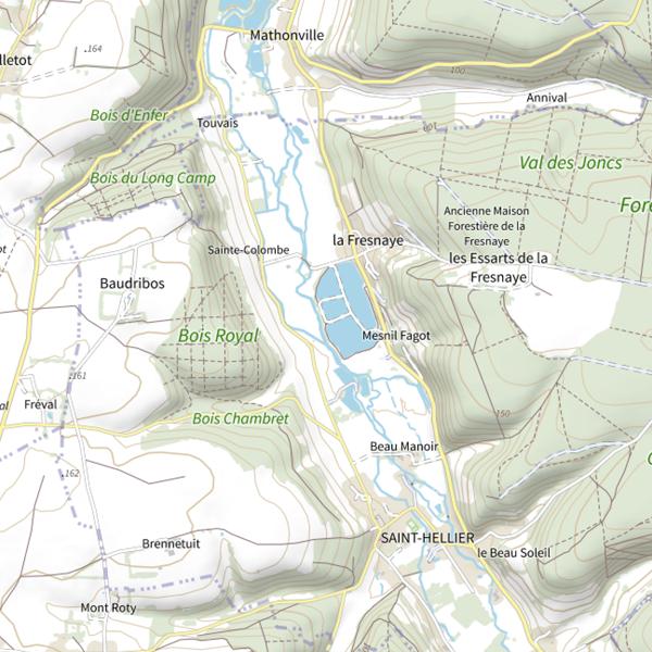 Plan cartographique de Le Haricot