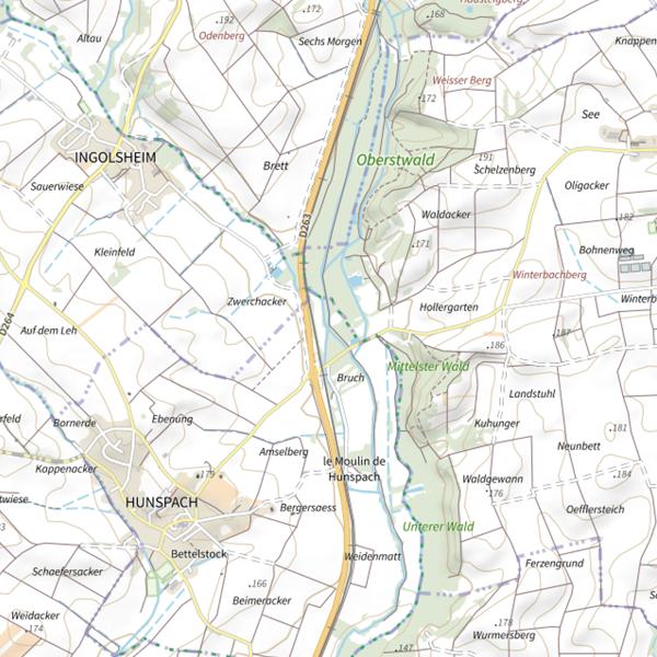 Plan cartographique de Le Hausauerbach