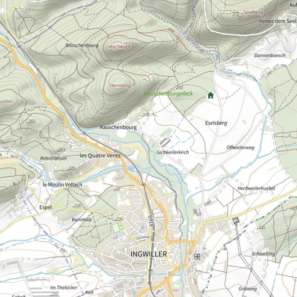 Plan cartographique de Le Henckerbach