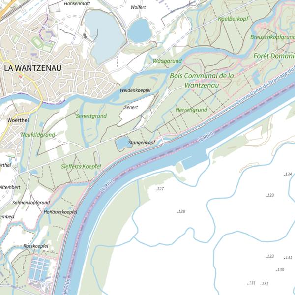 Plan cartographique de Le Herrengrundgiessen