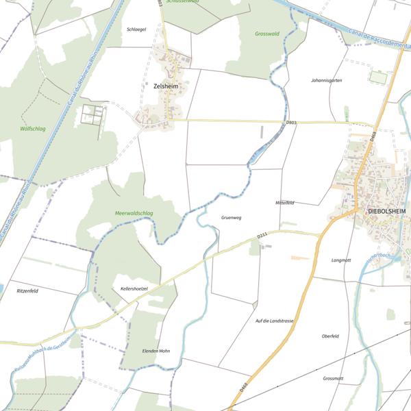 Plan cartographique de Le Heulachgraben