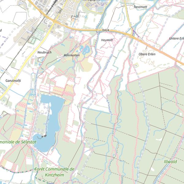 Plan cartographique de Le Hollockgraben