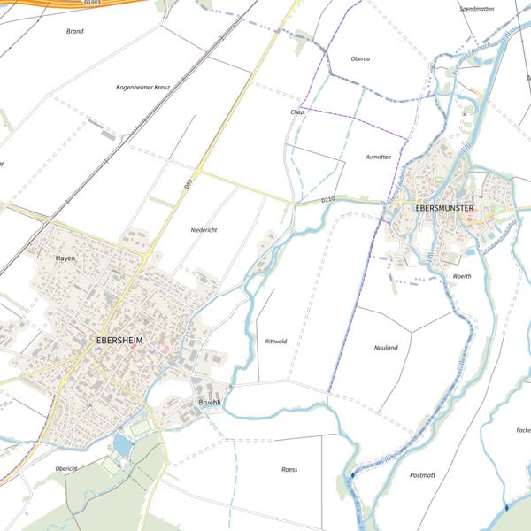 Plan cartographique de Le Holtzgiessen