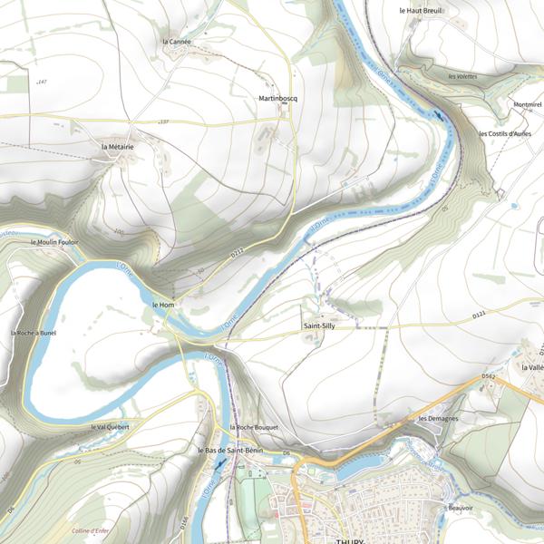 Plan cartographique de Le Hom