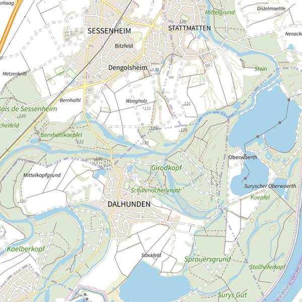 Plan cartographique de Le Hood