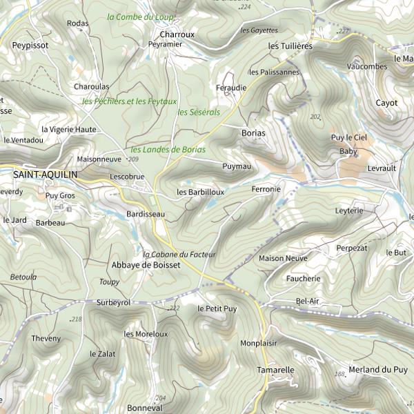 Plan cartographique de Le Jouis