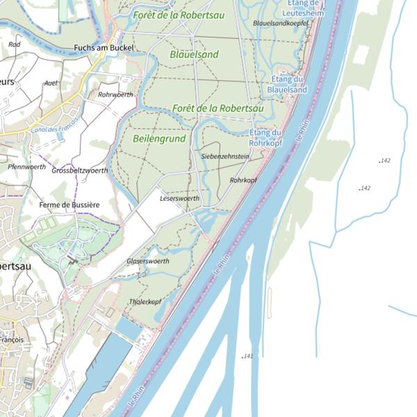Plan cartographique de Le Kalb’sgiessen