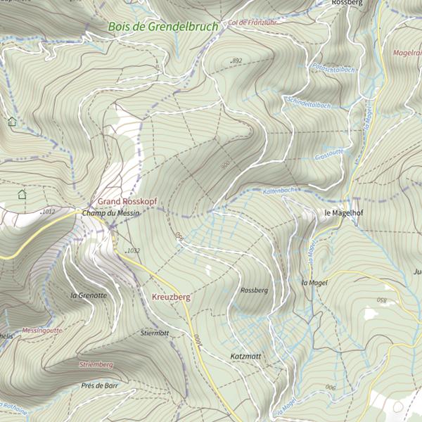 Plan cartographique de Le Kaltenbach