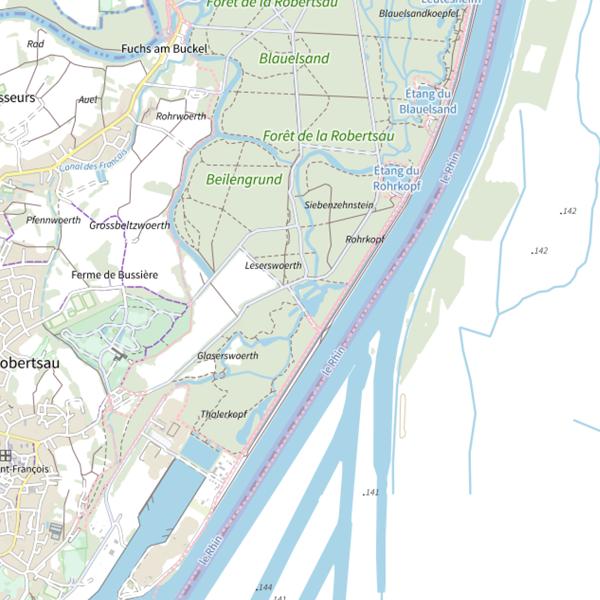 Plan cartographique de Le Karpfenloch