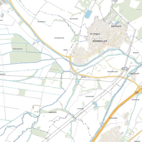 Plan cartographique de Le Kesslergraben