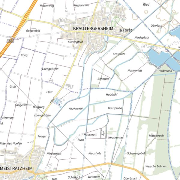 Plan cartographique de Le Koenigsgraben